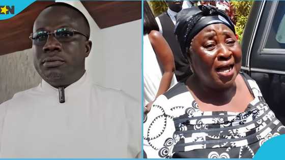 East Legon: Catholic priest prays Justine Agbenu's family can forgive Salifu Amoako's son, video trends