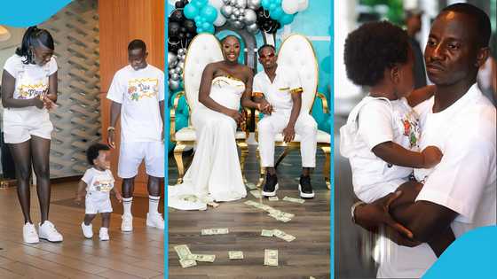 Gifty Boakye and Yaw Yeboah celebrate their son's birthday with a grand party in the US, video