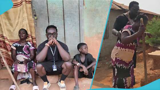 Kobby Kyei starts fundraiser for 11-year-old doing galamsey to support sick mother, visits family