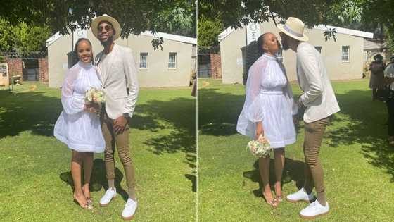 Stunning young couple marry at simple wedding, photos stir massive congratulations