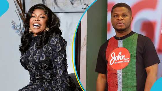 Afia Schwar reacts as Sammy Gyamfi sues her GH¢10M for defamation: "Fri me so"
