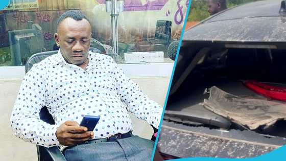 Akrobeto involved in accident at Konongo, Ghanaians react: "Thank God for his life"