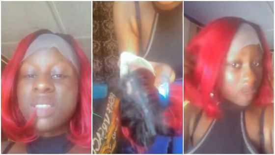 Lady laments in video after she paid over GHC500 for human hair and got fake product, many react