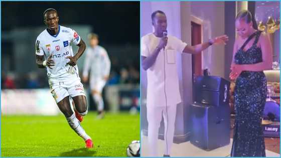 Raphael Dwamena: Video of late player singing for pretty wife at event pops up, many console her