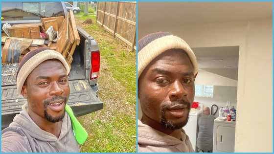 Ghanaian student Peter Bawuah in Canada cleans house for landlord: "I was a house boy in Ghana"