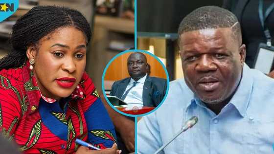 “This is our wife”: Light moment at PAC as NPP MP Davis Opoku Ansah teases Ebi Bright