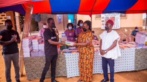 Dentsu Ghana donates educational materials to Tesano cluster of schools