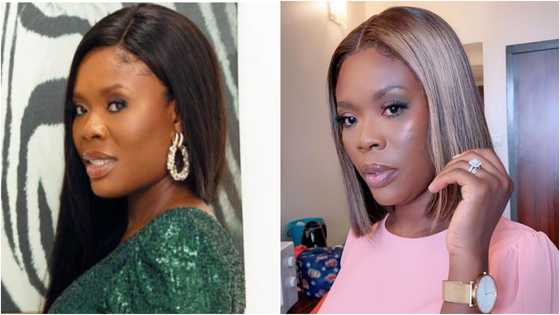What a wow: Delay shows off her traffic-stopping figure and expensive 'wedding' ring in cute video