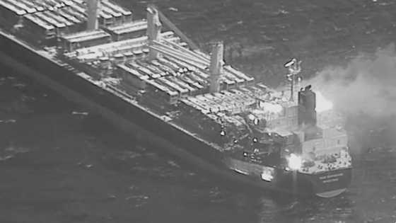 Bulk carrier hit by missile from Yemen, crew says three dead
