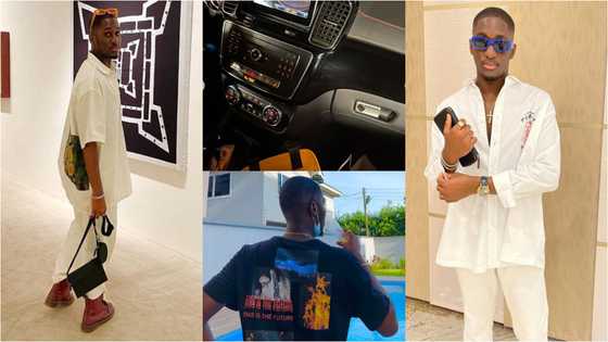 Saahene Osei: Despite's fresh son drops 10 photos showing off luxury car in house with swimming pool