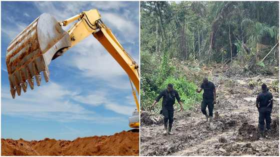 Police recover missing galamsey excavator; DCE and 3 others arrested