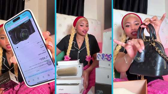 Quitachie unboxes GH¢150k worth of gifts to herself, video awes many