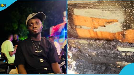 Ghanaian man cries out as fire destroys his boutique: "I opened less than a month ago"