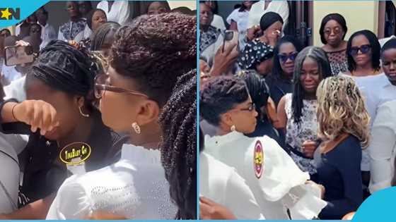 East Legon: Classmates of Justine Agbenu weep as they bid a final farewell, video evokes sadness