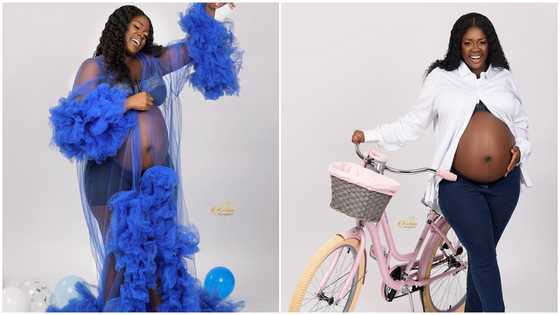First-ever photo of Tracey Boakye's new son drops, his hair and looks get fans talking