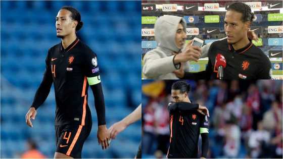 Van Dijk: Liverpool defender pushes away fan who wanted selfie after match
