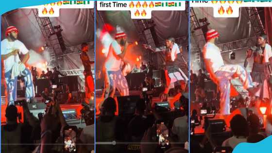 Black Sherif and Odumodublvck perform Wotowoto Seasoning together on stage