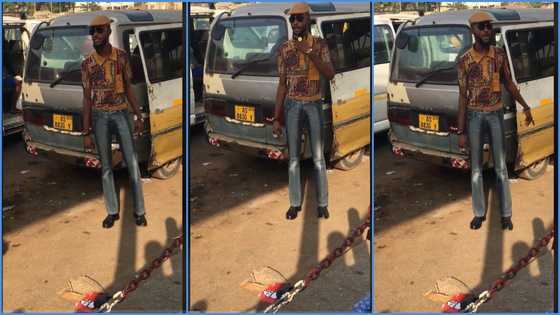 Trotro mate looks fashionable in video, dresses neatly