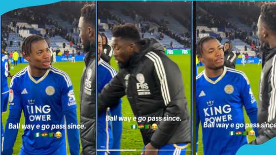 Ndidi fights Issahaku for not passing him the ball during match in video