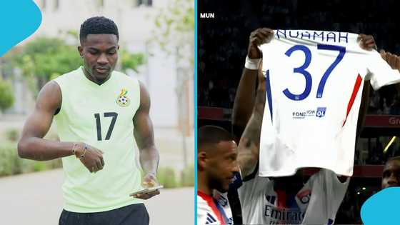 Injured Ghana star honoured in emotional tribute during UEL Lyon vs United tie