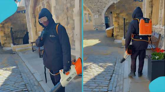 Ghanaian man in the UK working as a cleaner shares touching advice, video sparks reactions