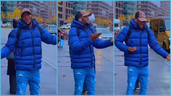 Ghanaian man relocates to Germany without informing his parents, celebrates in video