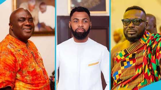 Julius Debrah and George Opare Addo visit Rev Obofour following their mother's demise