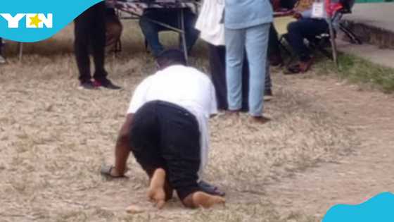 “I’ve never seen anything like this”: Physically challenged delegate crawls to vote in the NPP primary