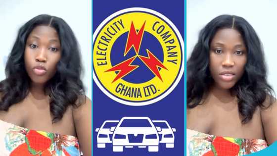 TikToker Akosua Diqson blasts ECG in a video for not giving her dumsor on July 13, after the announcement