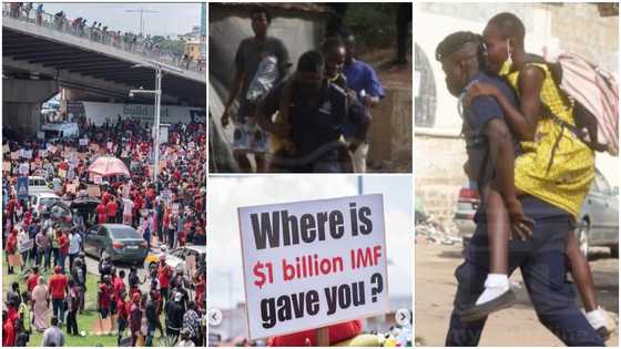 Arise Ghana Demo: Heartwarming photos of police helping students to save their lives stirs reactions