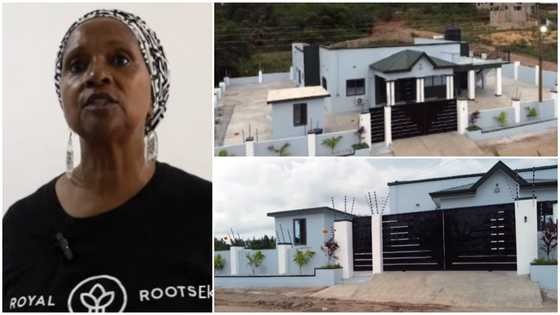 African-American woman builds gorgeous 4-bedroom house with solar panels in Ghana for $60,000