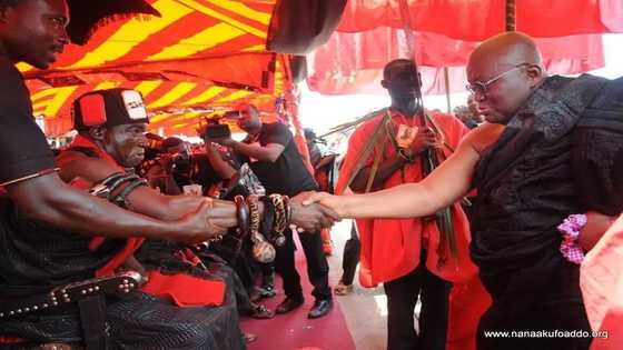 Akufo-Addo attends funeral of late Odeneho Gyapong Ababio II (Photos)