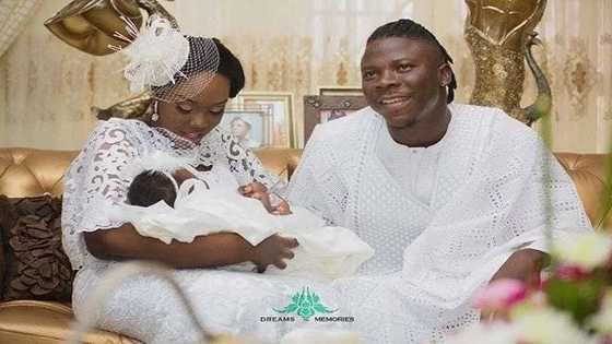 Stonebwoy's son finally makes first public appearance in latest photo and he is hairy