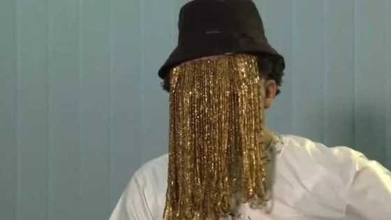 Anas Aremeyaw Anas spotted in public at the funeral of his boss, Kweku Baako's mother