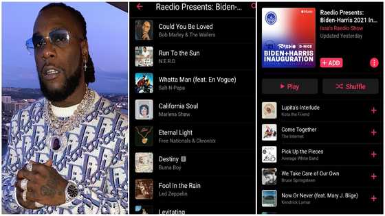 Burna Boy's song featured in Biden, Harris inauguration playlist