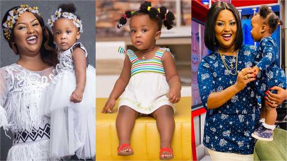 “Beautiful Ewe girl” - Photos of Baby Maxin dressed like Hohoe queen drop; fans call her Daavi