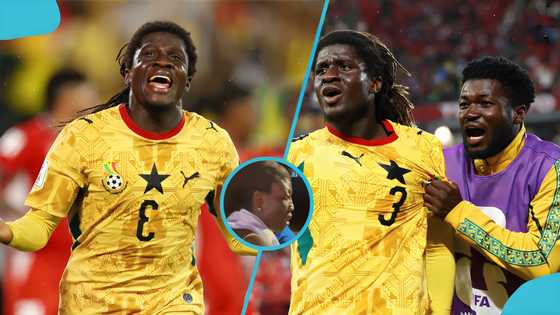 Ghana vs Panama: Adorable moment as Caleb Yirenkyi’s mother rejoices after her son’s late winner