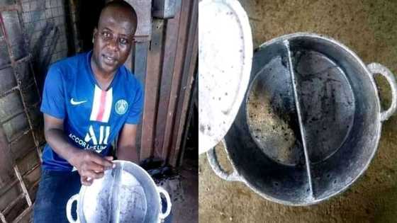 Creative man invents pot that can cook 2 meals at the same time; social media reacts