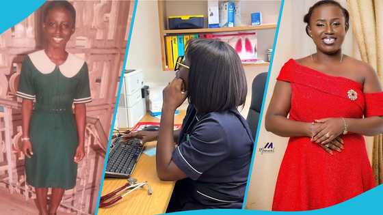 Diana Hamilton seen working as a nurse again as she revisits her old profession