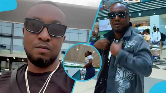 Archipalago gets into a heated exchange with Kotoka Airport staff over filming incident, peeps react