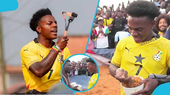 Meet the handsome man who gave Chickenman jollof to IShowSpeed during his visit to Ghana