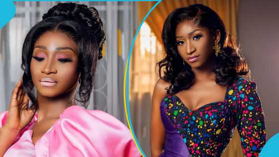 Perfect Match Xtra season two winner Tessy looks exquisite in a stylish strapless dress and heavy makeup