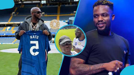 King Promise, Omar Sterling attend Chelsea vs Hull City at Stamford Bridge: Video