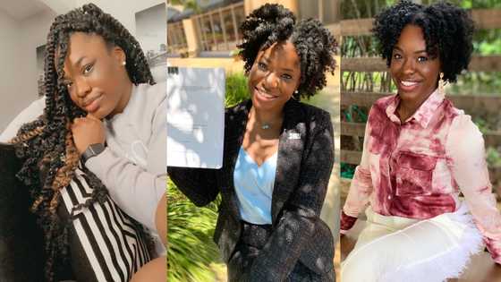 Young lady flaunts her 'beauty with brains' in viral photos after graduating with PhD