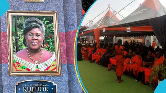 Final funeral rites held for Theresa Kufuor: Former First Lady gets massive farewell in Kumasi