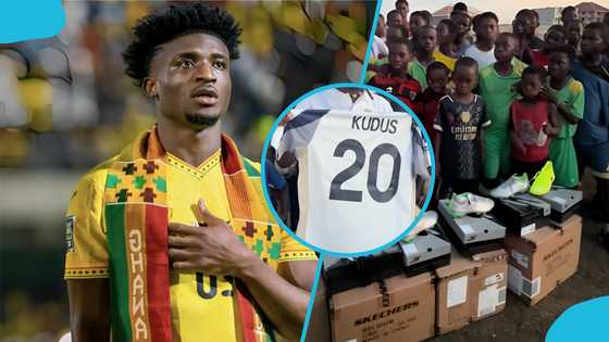Kudus returns to Nima, donates after 2026 World Cup qualification (Video)