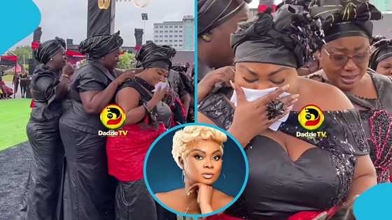 Beverly Afaglo’s sister Royal Elorm breaks down in tears at actress’ final farewell