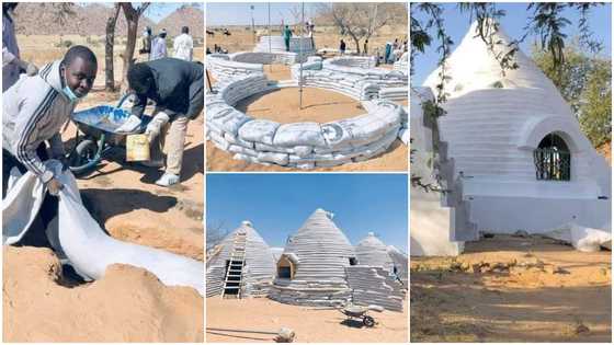 Video of building constructed with bags of sand goes viral on social media