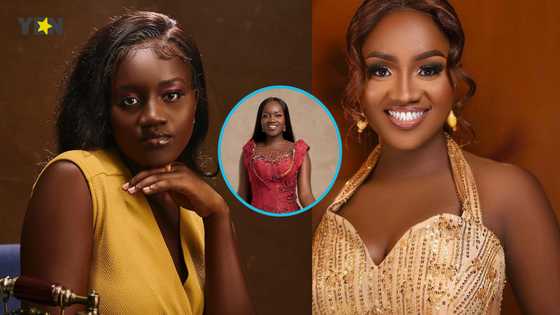 Ashanti Region's Ebo looks ethereal in a classy African print dress and flawless makeup for her birthday shoot