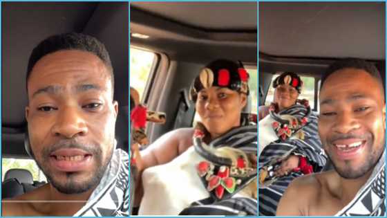 Kofi Adoma: Ghanaian journalist flaunts pretty wife, enjoys fun time with her in latest video